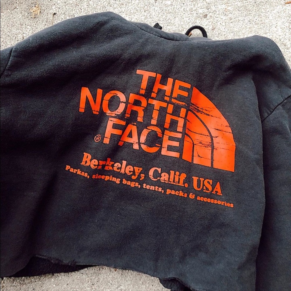 the northface cropped hoodie